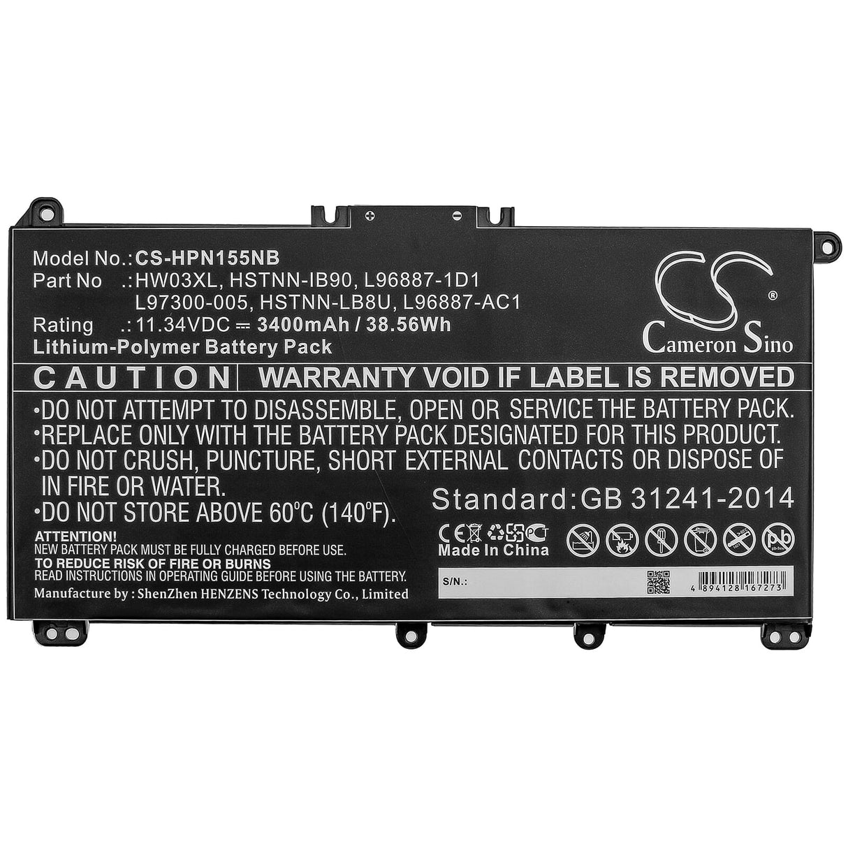 Ersatzteile Laptop -Batterie 3400mah