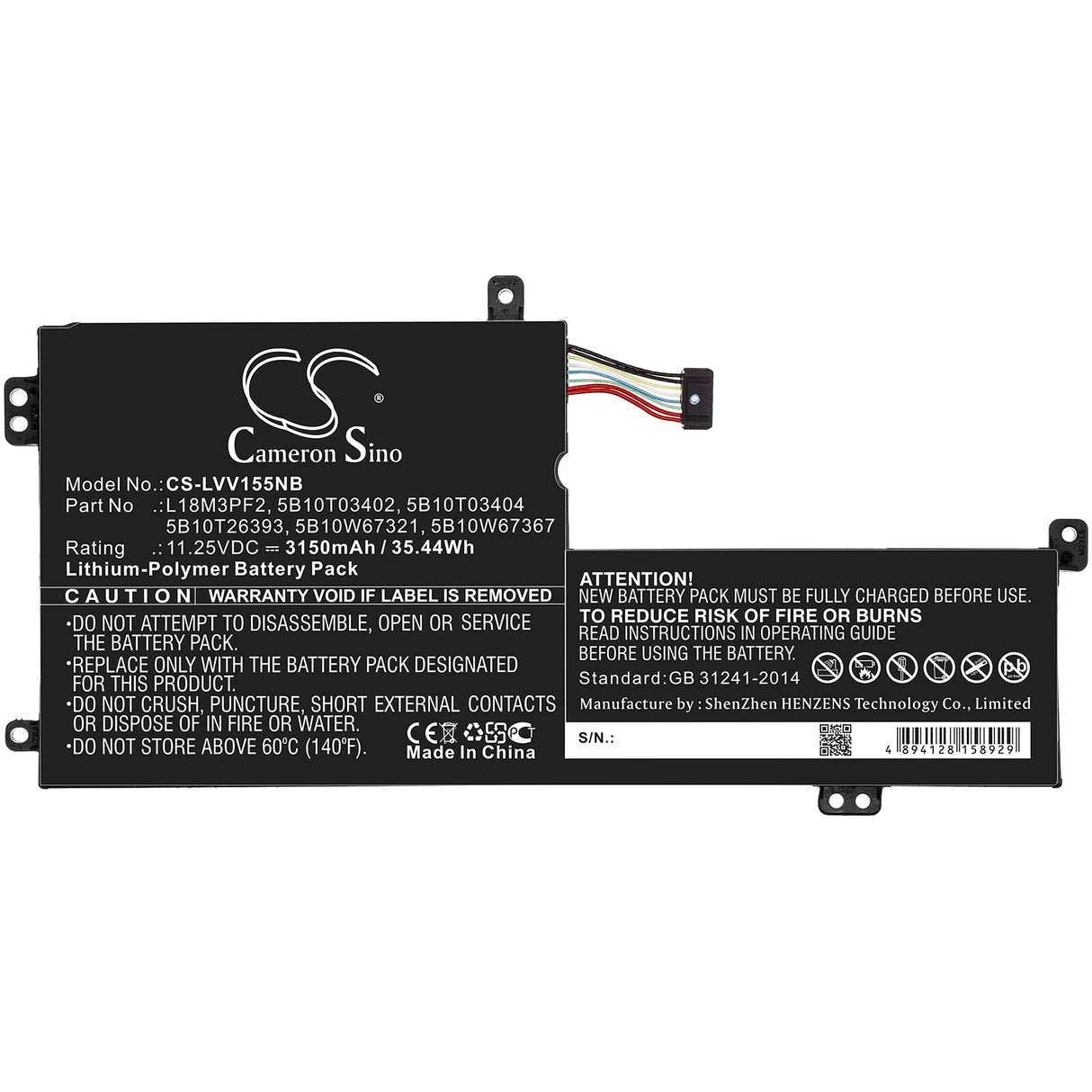Lenovo Laptop-Akku 3150 mAh