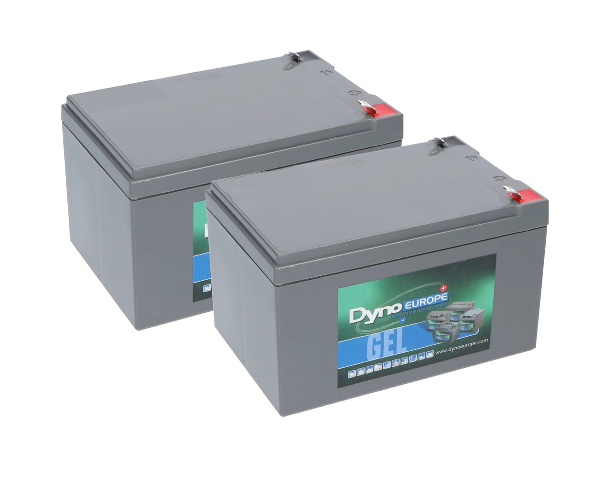 Dyno-Gelbatterie 12V 12Ah Ersatzset (exkl. Kabel)