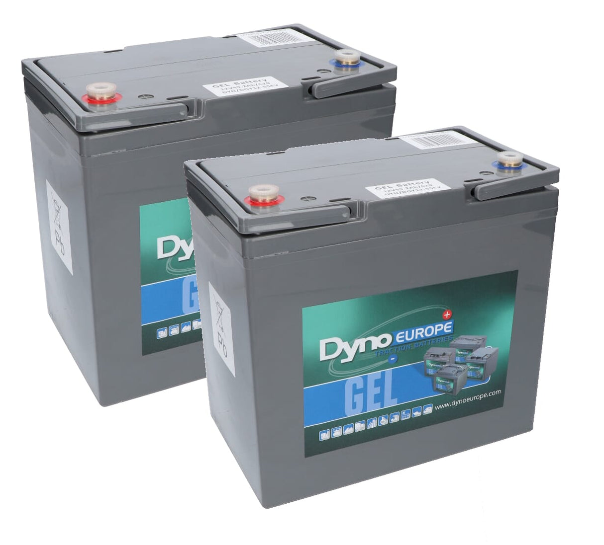Dyno-Gelbatterie 12V 59Ah Ersatzset (exkl. Kabel)