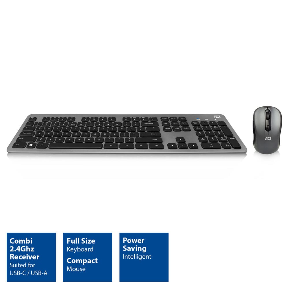 Act Wireless Set mit Tastatur und Maus (QWERTY Us Layout)