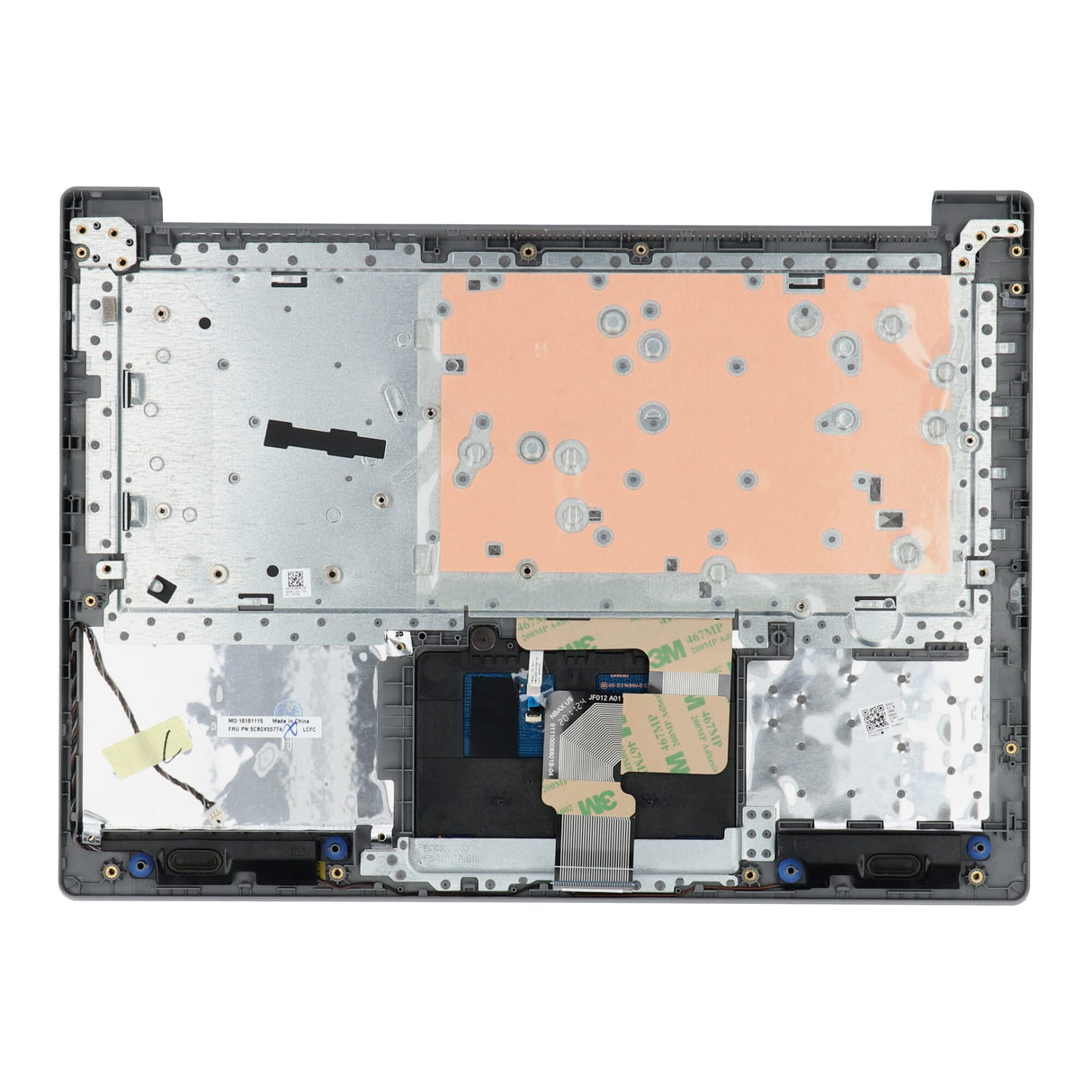 Lenovo Laptop Tastatur QWERTY Us + Top Cover - Silber