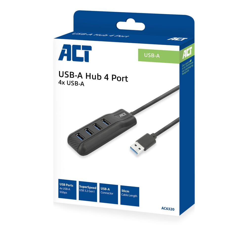 Act USB-A-Hub 3.0, 4 Port USB-A