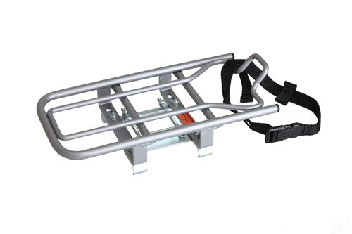 Universeller E-Bike-Setup-Träger für Kindersitze Silber