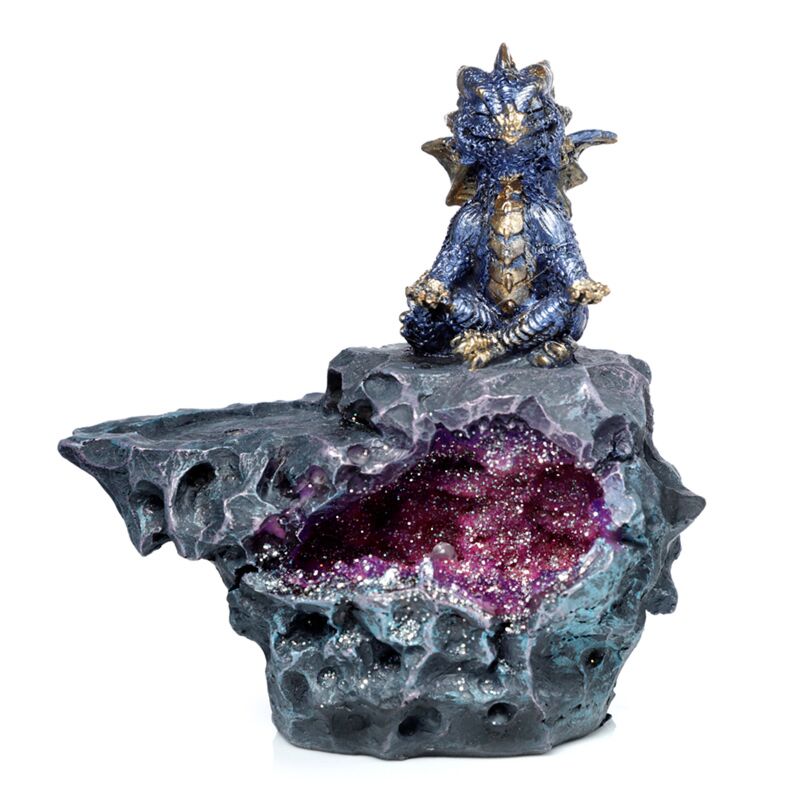 Elements Yoga-Drachen-LED-Kristall-Räucherstäbchenhalter