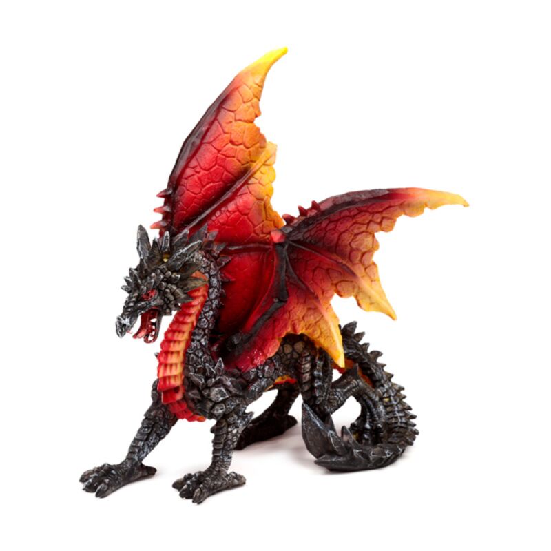 Dunkle Legenden, Beschützer der Nacht, Obsidian-Feuerdrache, 17 cm