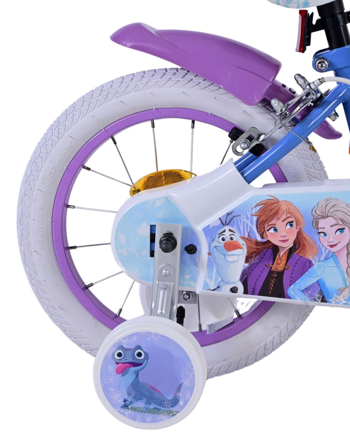 Disney Frozen 2 Kinderbike Girls 14 Zoll blau lila zwei Handbremsen
