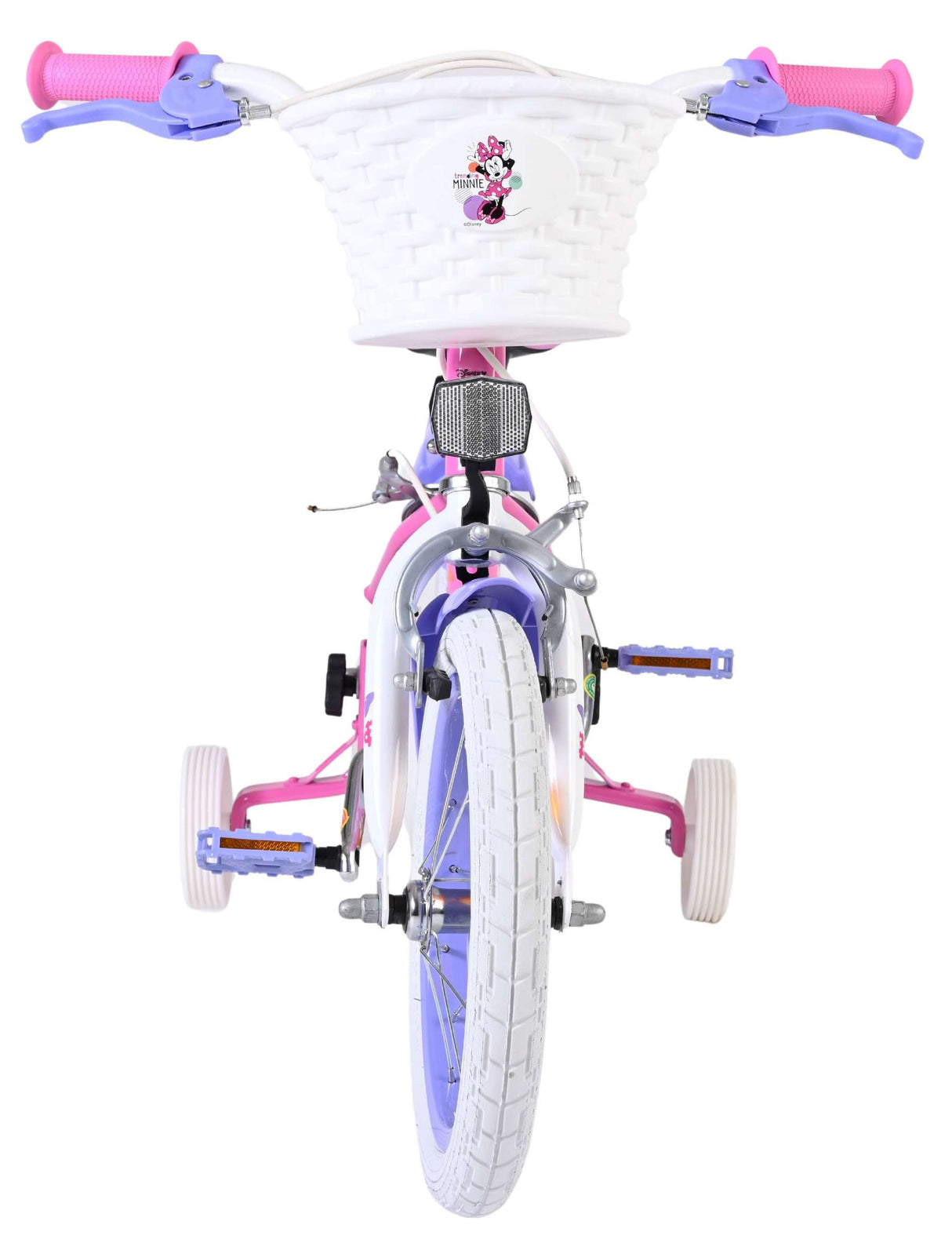 Disney Minnie Kinderfahrrad – Mädchen – 14 Zoll – Pink – zwei Handbremsen