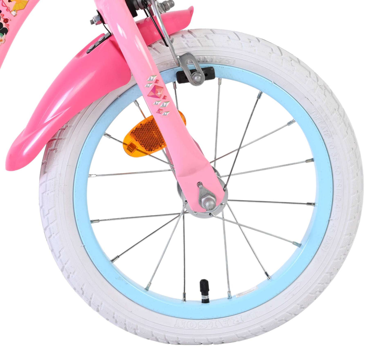 Disney Princess Disney Princess Kinderfahrrad – Mädchen – 14 Zoll – Pink – zwei Handbremsen
