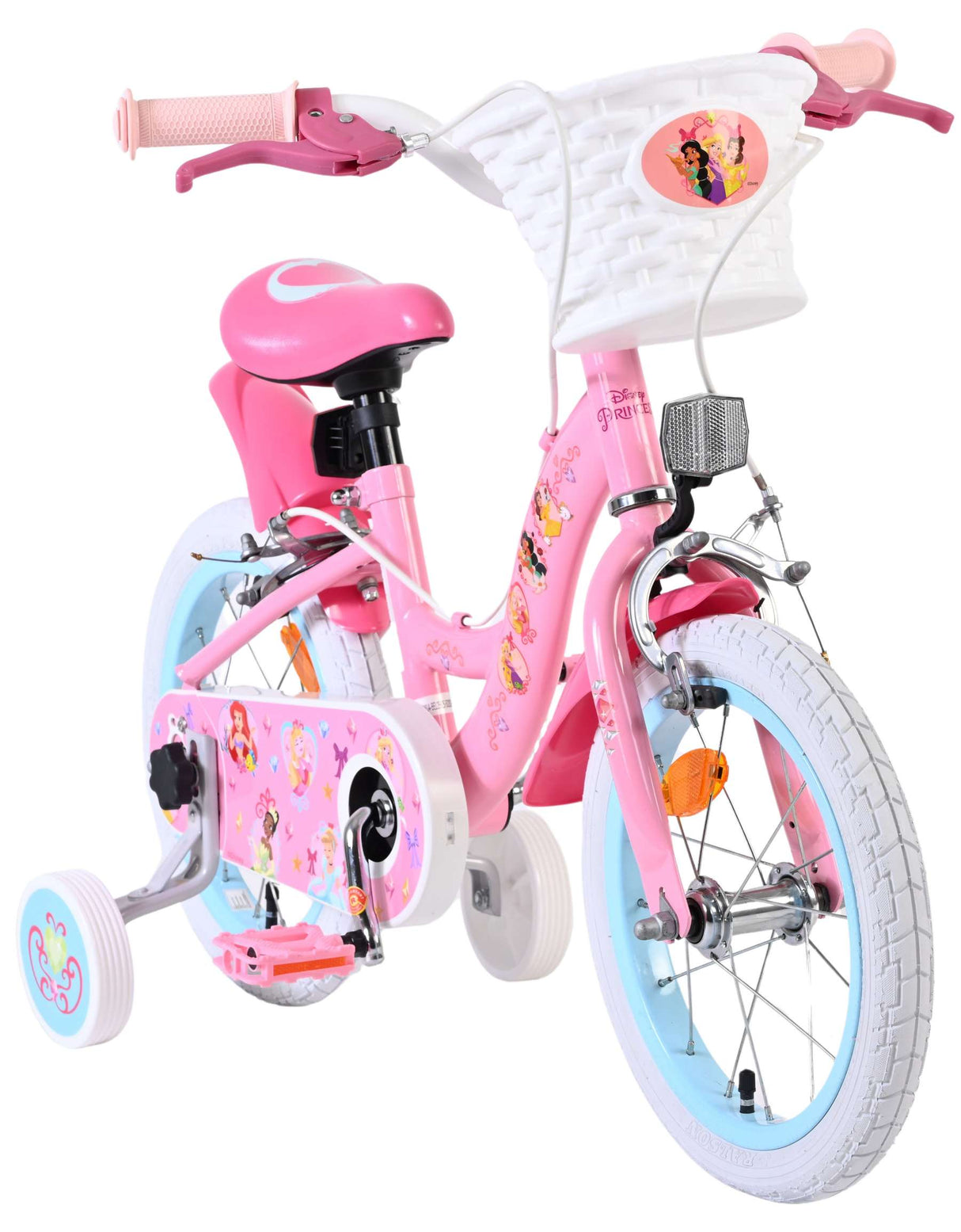 Disney Princess Disney Princess Kinderfahrrad – Mädchen – 14 Zoll – Pink – zwei Handbremsen