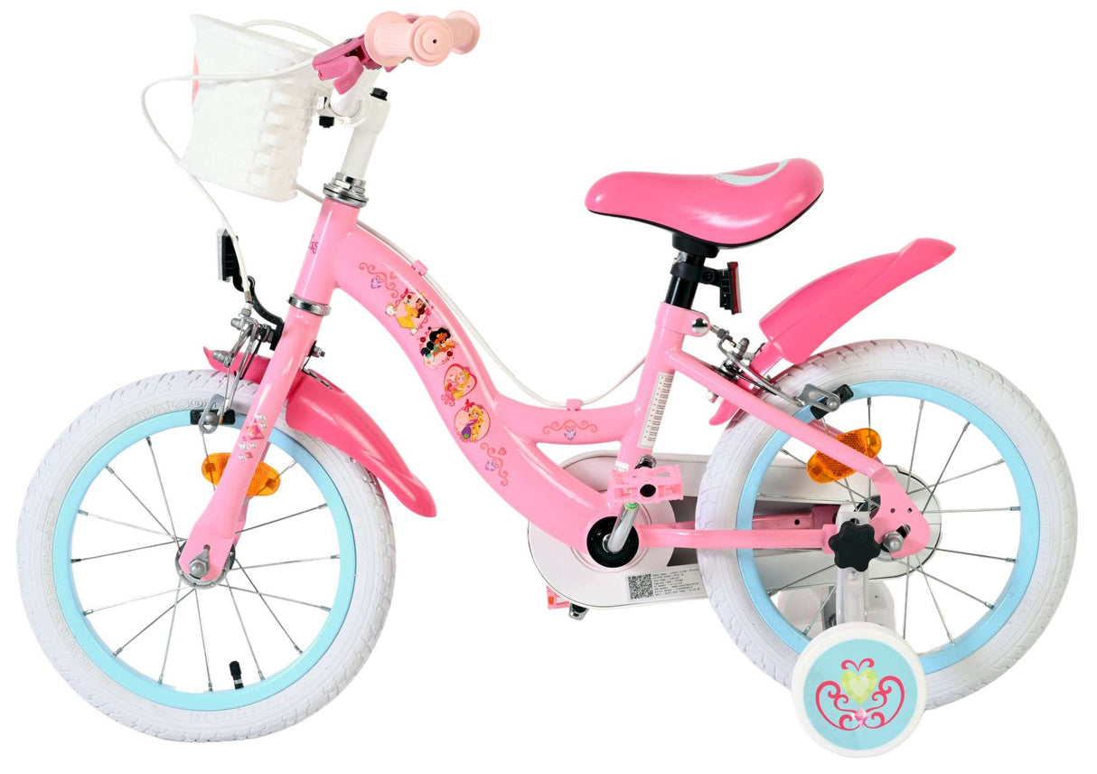 Disney Princess Disney Princess Kinderfahrrad – Mädchen – 14 Zoll – Pink – zwei Handbremsen
