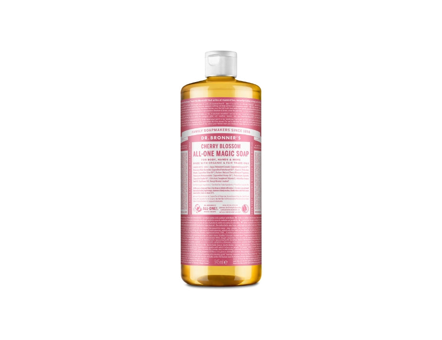Dr. Bronner's Flüssigseife – reines Kastilien – Kirschblüte – 945 ml