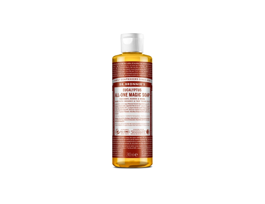 Dr. Bronner's Flüssigseife – reines Kastilien – Eukalyptus – 240 ml