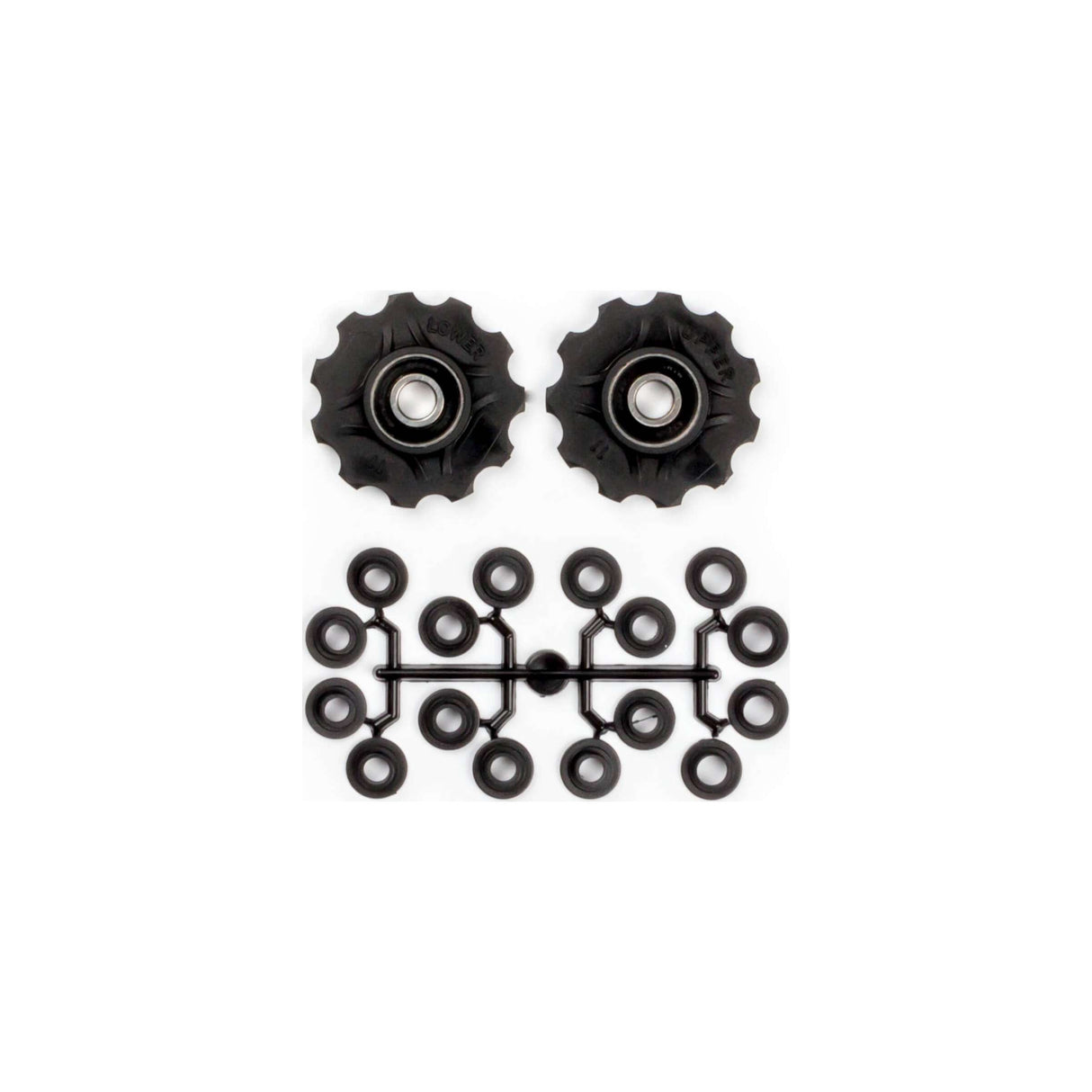 Umwerferräder 11 Zähne 7-11 V schwarze 2 Teile