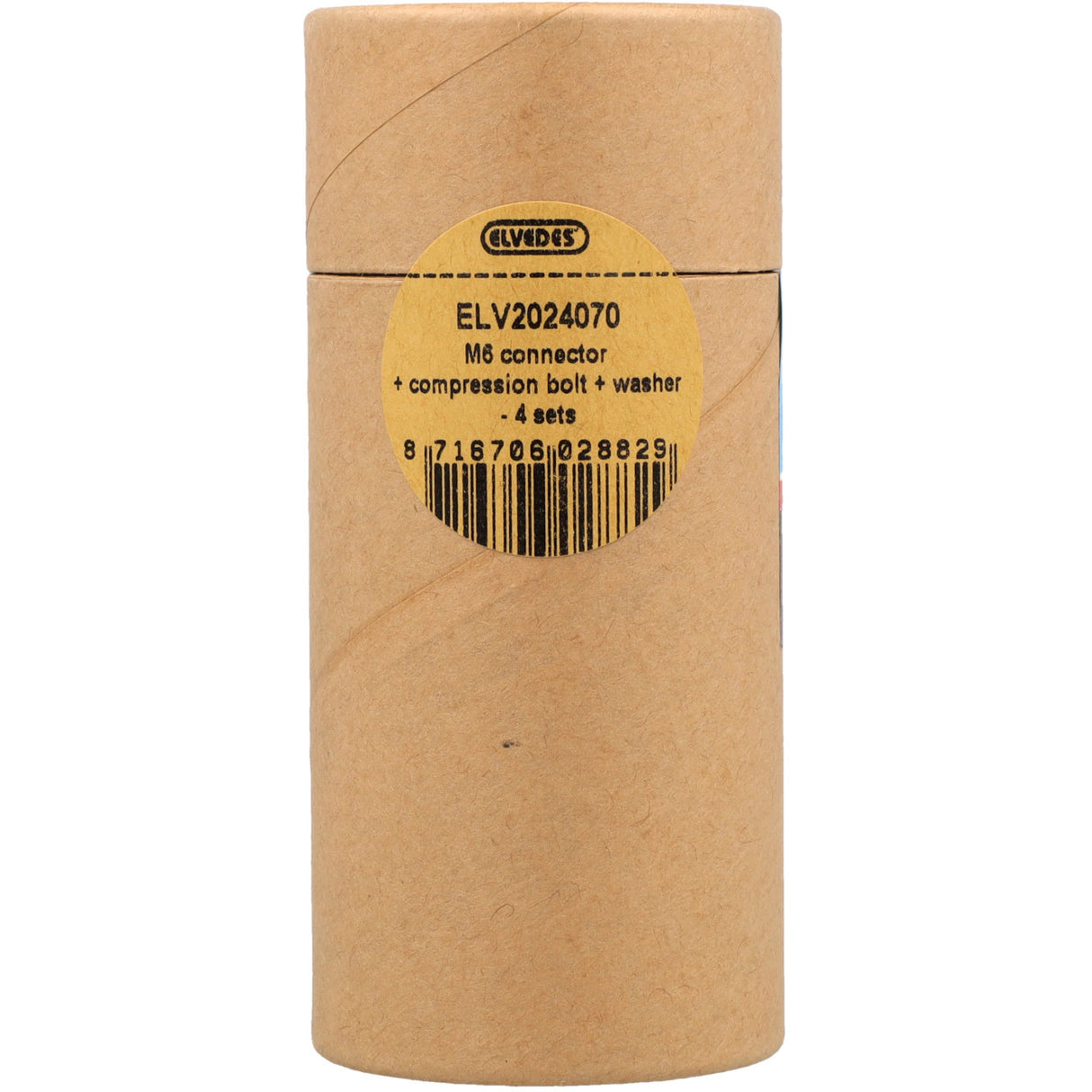 Elvedes Set M6-Stecker, Klemmschraube und Unterlegscheibe (4 Stück)