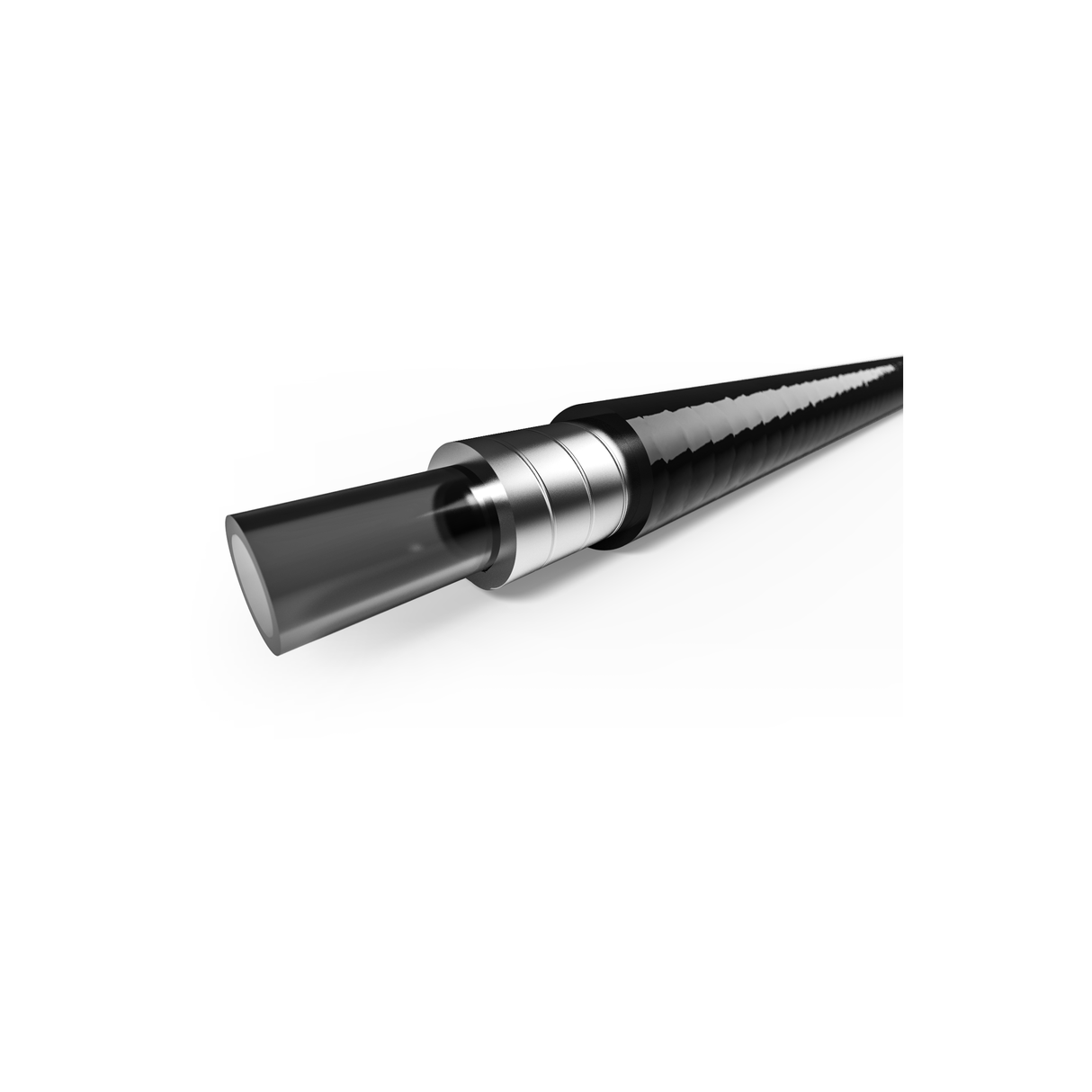 REM Outdoor -Kabel -Elemente ohne auskleidet Ø5mm 10 Meter - Schwarz (Rollen)