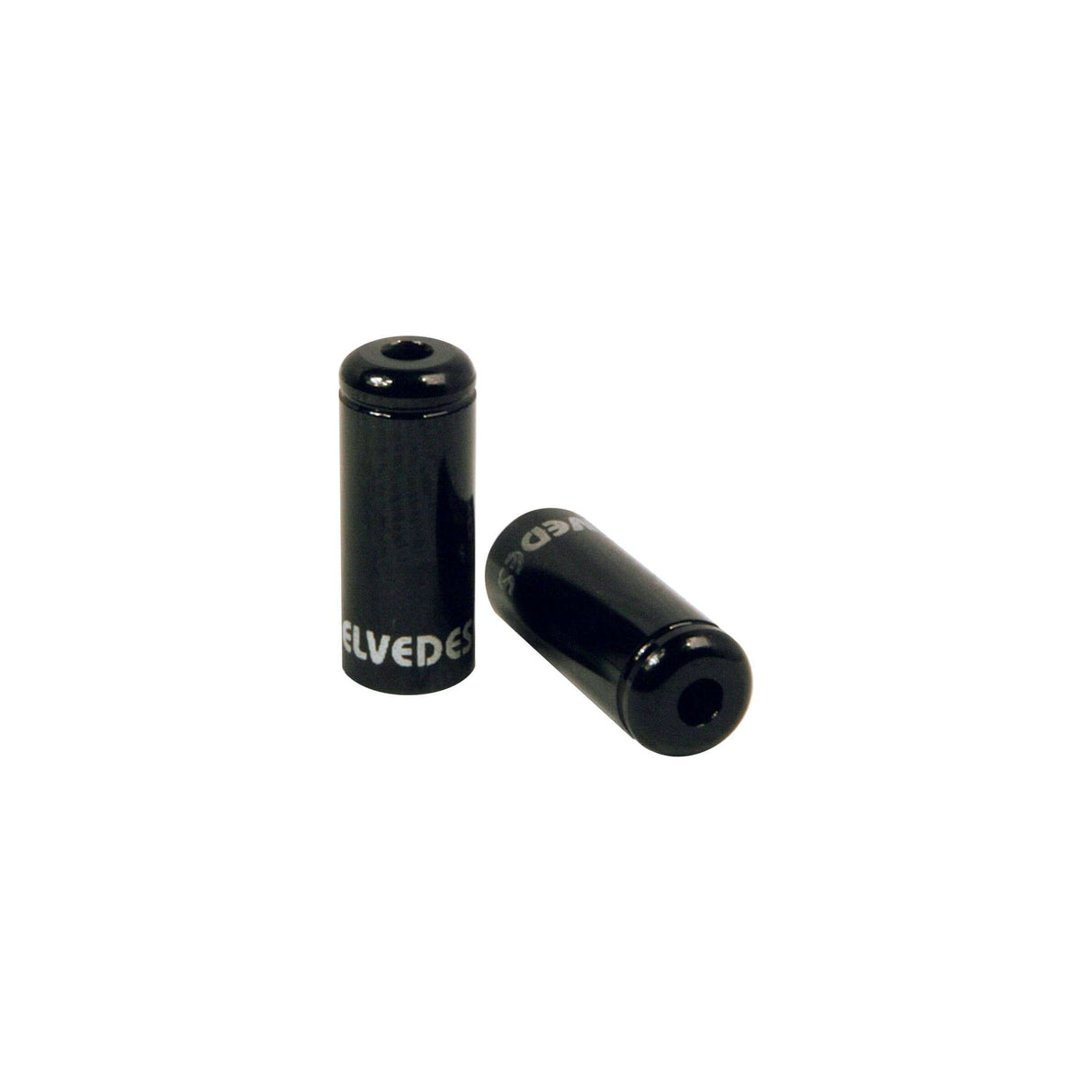 Pot Cable Hut ergeht schwarze 5,0 mm | Aluminium 50 Stück