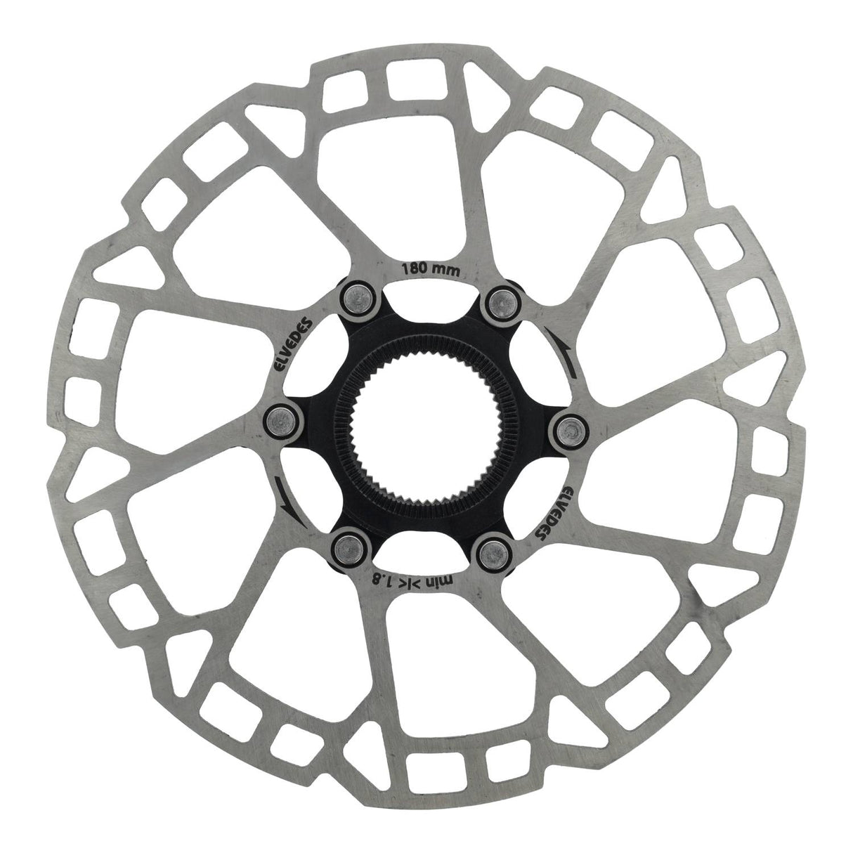Elvedes Bremsscheibe 180 mm, Mittelverschluss 2,0 mm