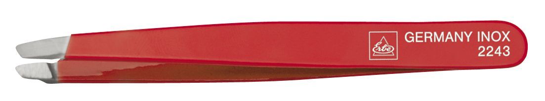 Erbe Solingen Pinzette rot Edelstahl 9,5cm (erbe92243)