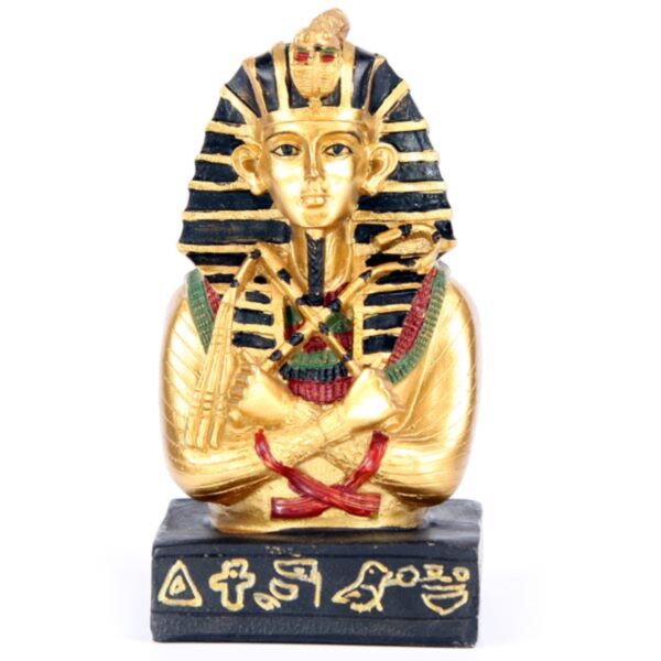 Ägypten - goldener Tutanchamun mit Krummstab und Flügel