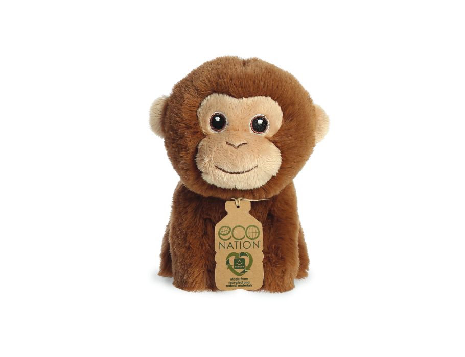 Eco Nation Plüsch-Kuscheltier - Mini - Affe - 13 cm