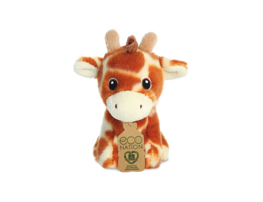 Eco Nation Plüsch-Kuscheltier - Mini - Giraffe - 13 cm