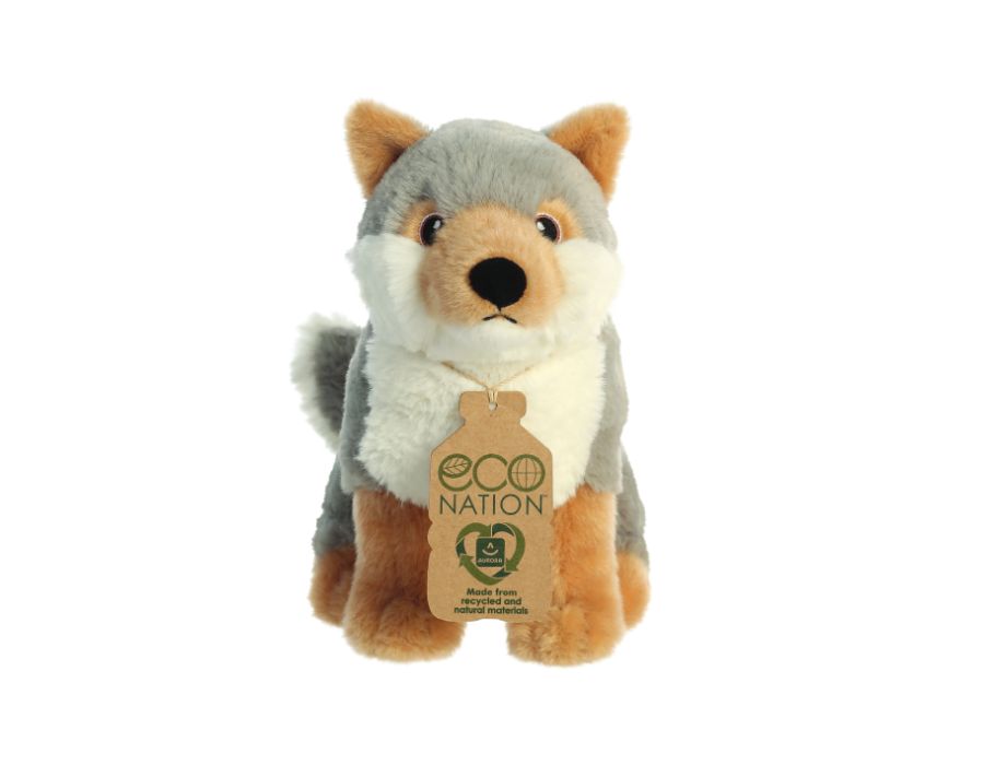 Eco Nation Plüsch-Kuscheltier - Wolf - 24 cm