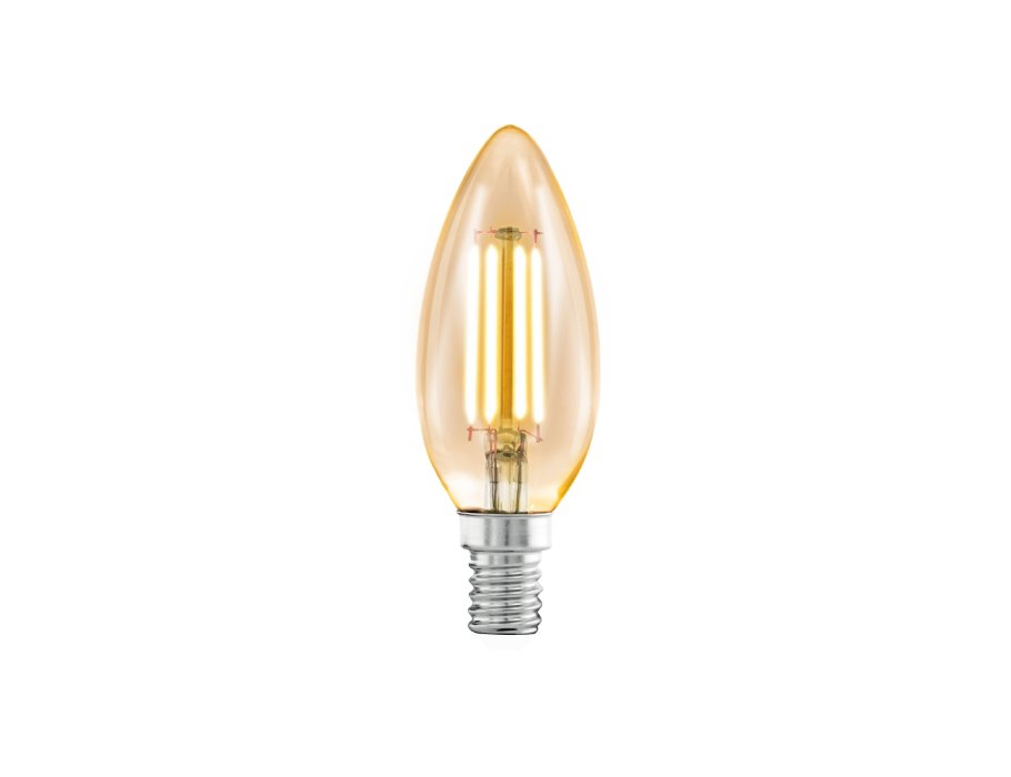 Eglo LED -Lampe - Vintage -Kerze - E14 - 320 LM - Bernstein - dimmbar