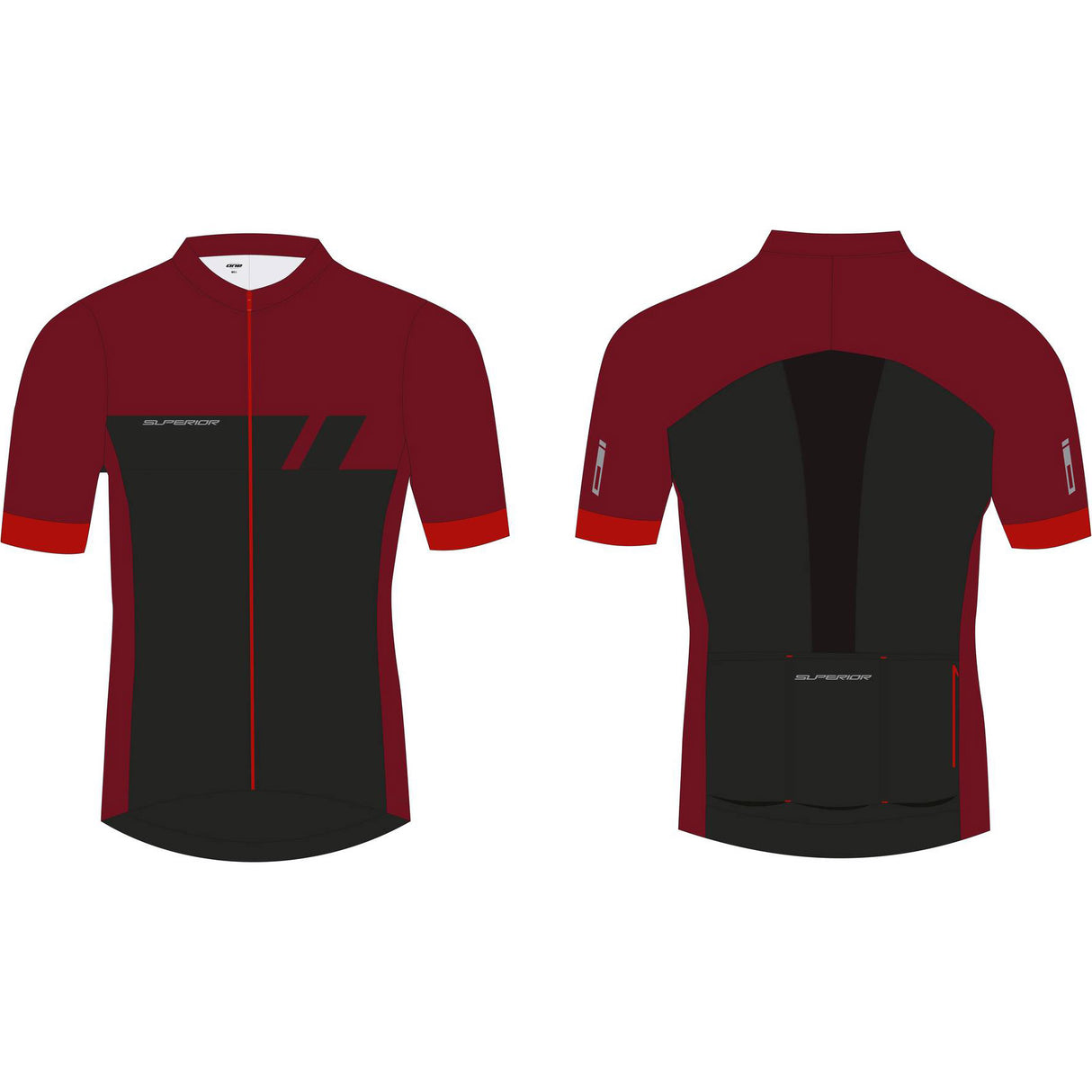 Hochwertiges MTB-Trikot für Herren, Größe L, tibetisches Rot