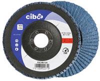 Cibo Fächerschleifscheibe 125mm blau 60 konisch Edelstahl | 10 Stück