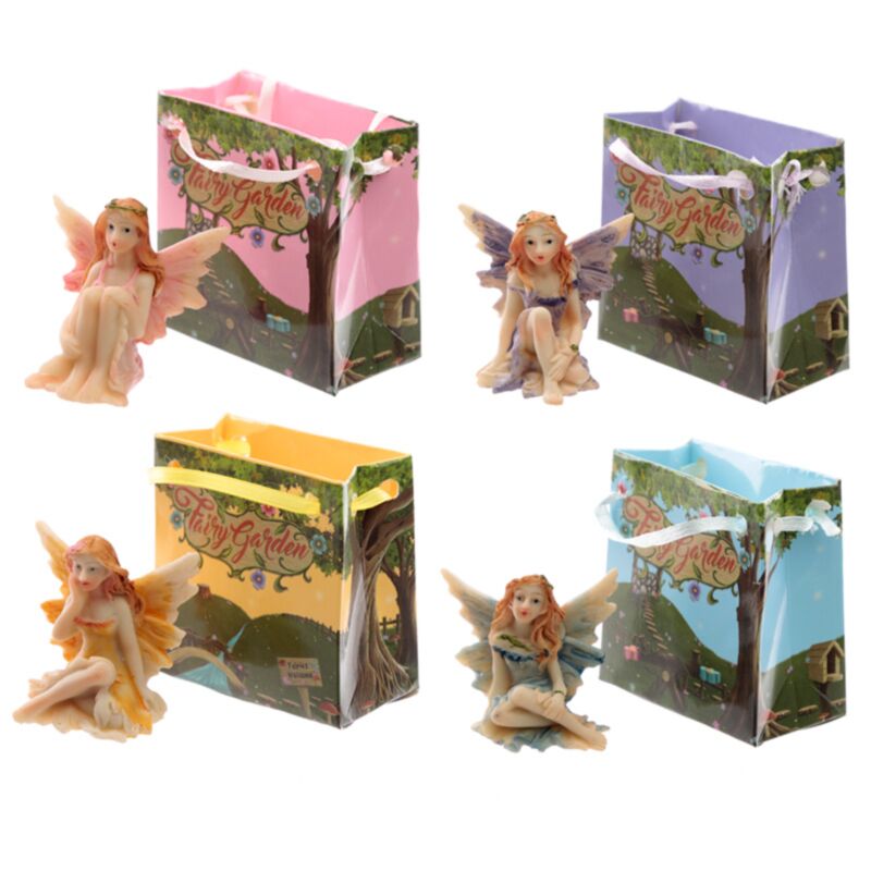 Blumenfee, Gartenfee in einer Mini-Geschenktüte