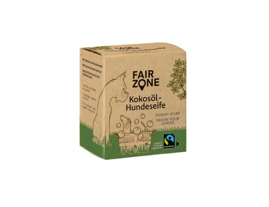 Fairzone Hundeseife – Kokosöl und Kreuzkümmelöl – 160 gr.