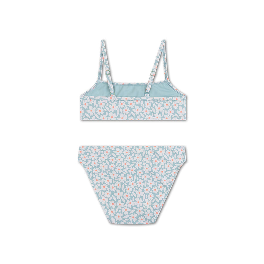 Blühen | grüner UV-Bikini für Mädchen