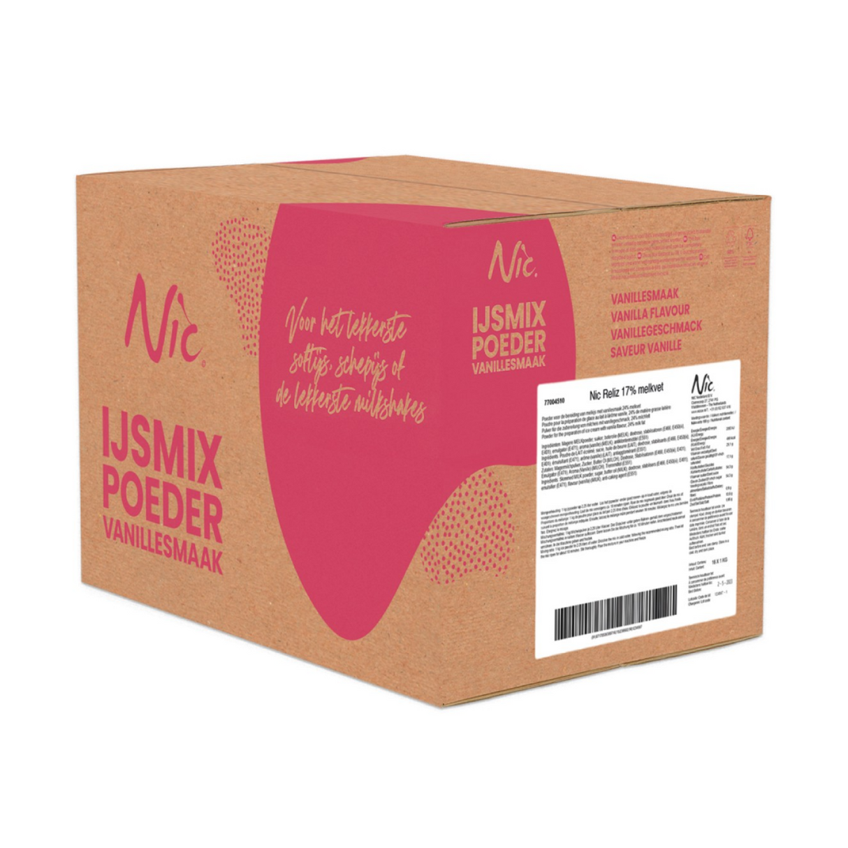 Nic Eismischung Pulver (D)Creme 17% (14x 1kg)