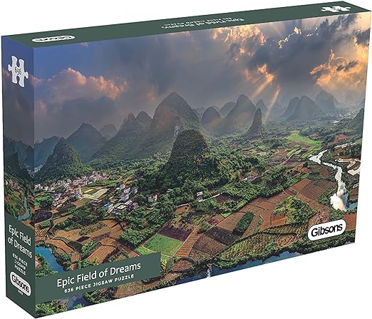 Gibsons Puzzle – episches Feld der Träume in Guilin, China – 636 Teile