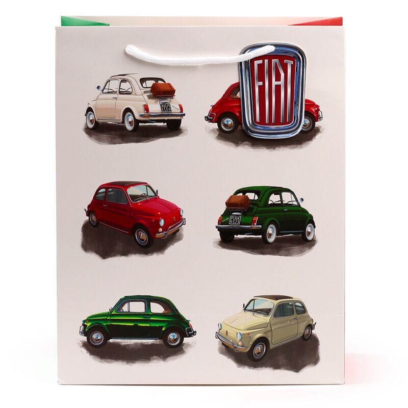 Fiat 500 Retro-Repeat - Geschenktüte groß