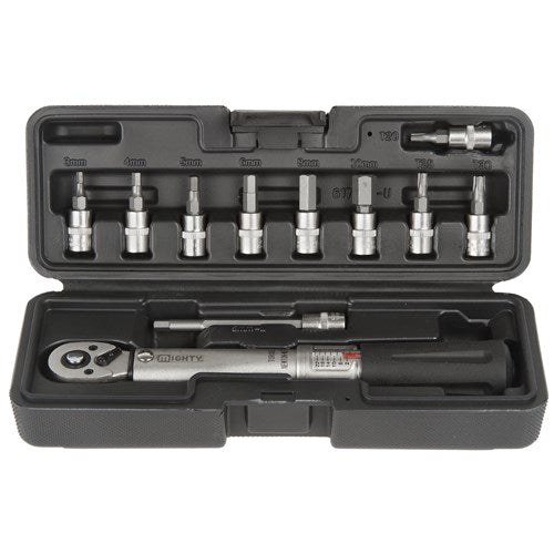 Leistungsstarker Drehmomentschlüssel 2-24 Nm – inklusive Bit-Set
