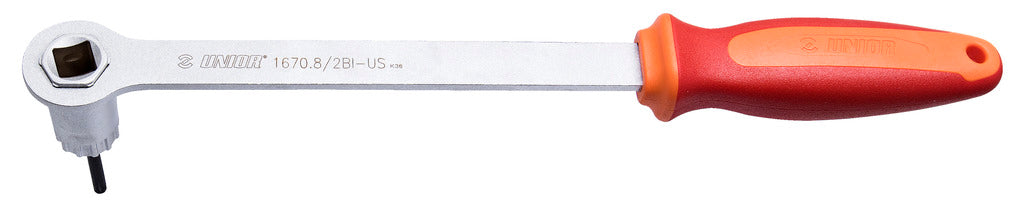Unior Tools Kassetten-Sicherungsringschlüssel mit Führung 1670.8 2bi-us