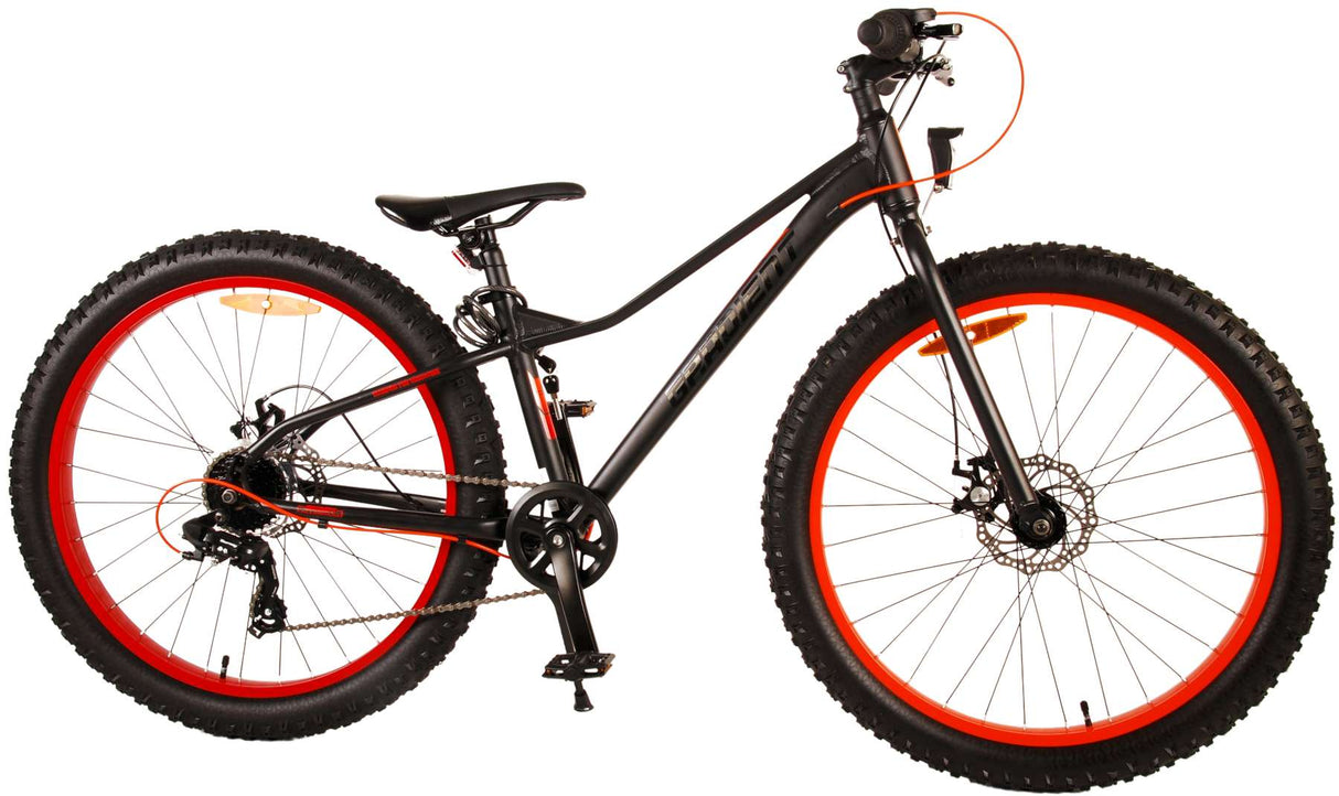 Volare Gradient Kinderfahrrad – Jungen – 26 Zoll – Schwarz Orange – 7 Gänge – Prime Collection