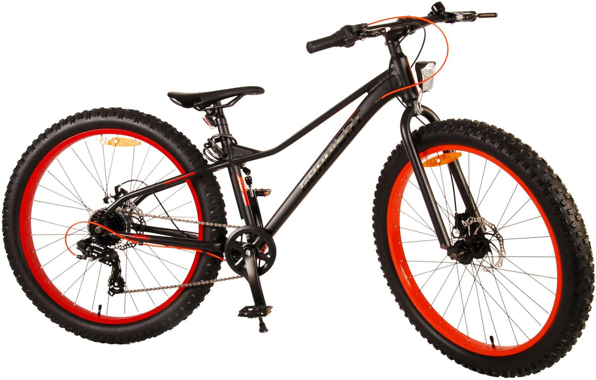 Volare Gradient Kinderfahrrad – Jungen – 26 Zoll – Schwarz Orange – 7 Gänge – Prime Collection