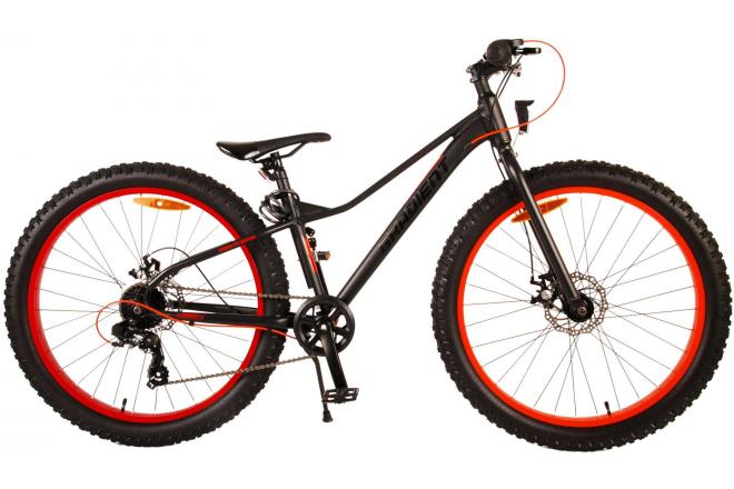Volare Gradient Kinderfahrrad – Jungen – 26 Zoll – Schwarz Orange – 7 Gänge – Prime Collection