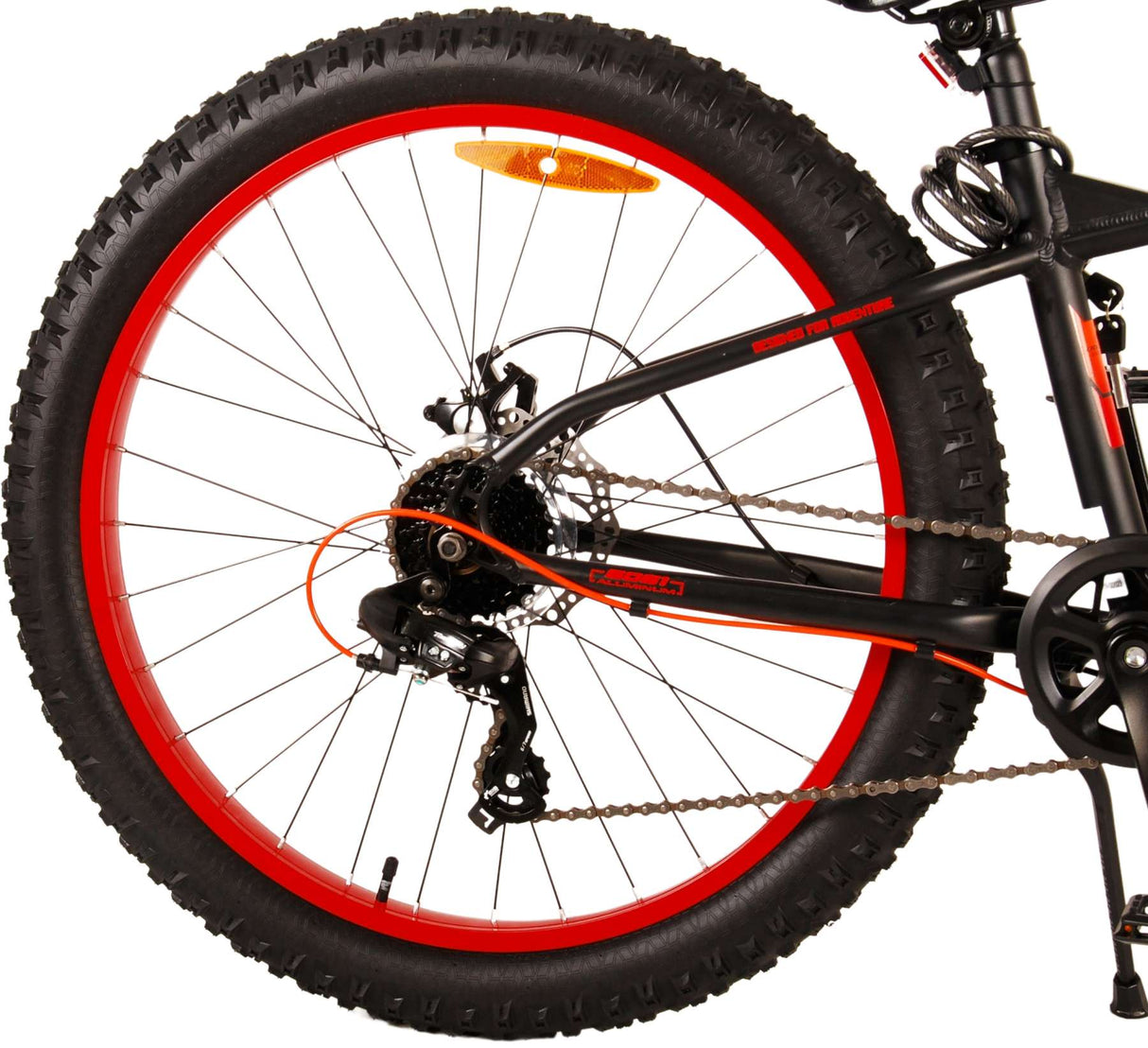 Volare Gradient Kinderfahrrad – Jungen – 26 Zoll – Schwarz Orange – 7 Gänge – Prime Collection