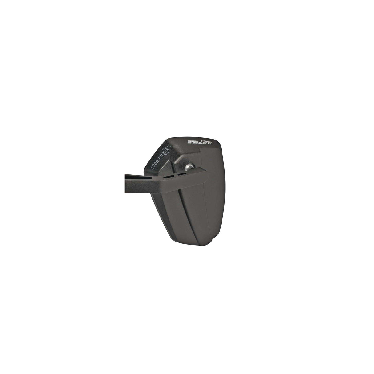 Ergotec Spiegel M-77 kurzer Arm 120 x 80-55 mm Aluminium – schwarz sandgestrahlt (K-geprüft)