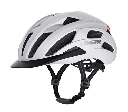 Limar Helm Torino L 57-61 mattweiß mit LED