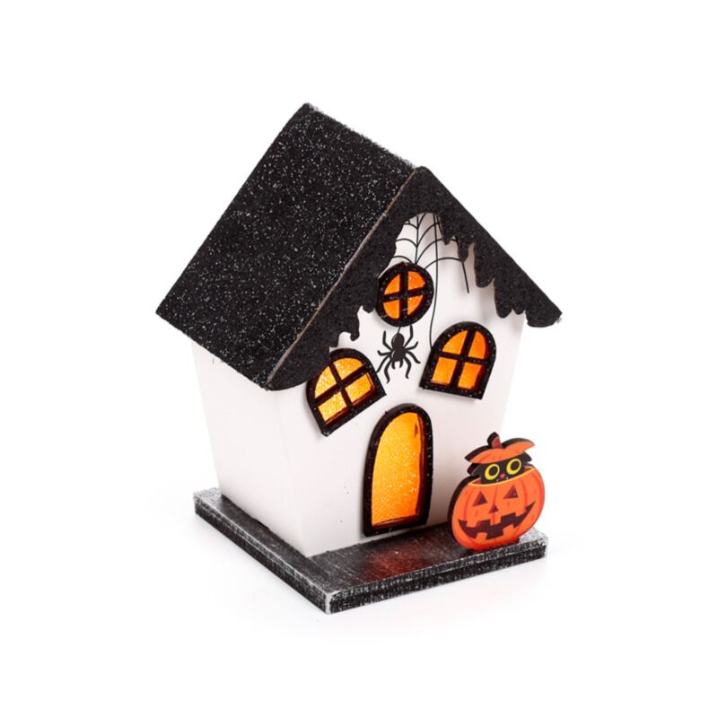 Gruselige Kürbisspinnenhaus-Halloween-LED-Dekoration