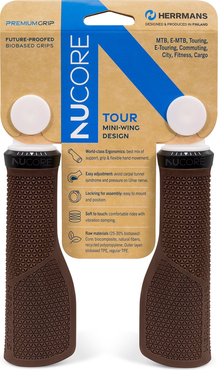 Herrmans Griffset Nucore Tour Peak 130 130 mm braun