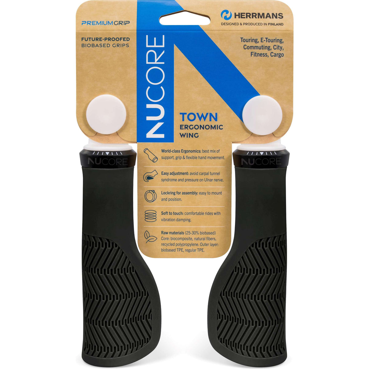 Herrmans Griffset Nucore Town Wave 130 130 mm schwarz