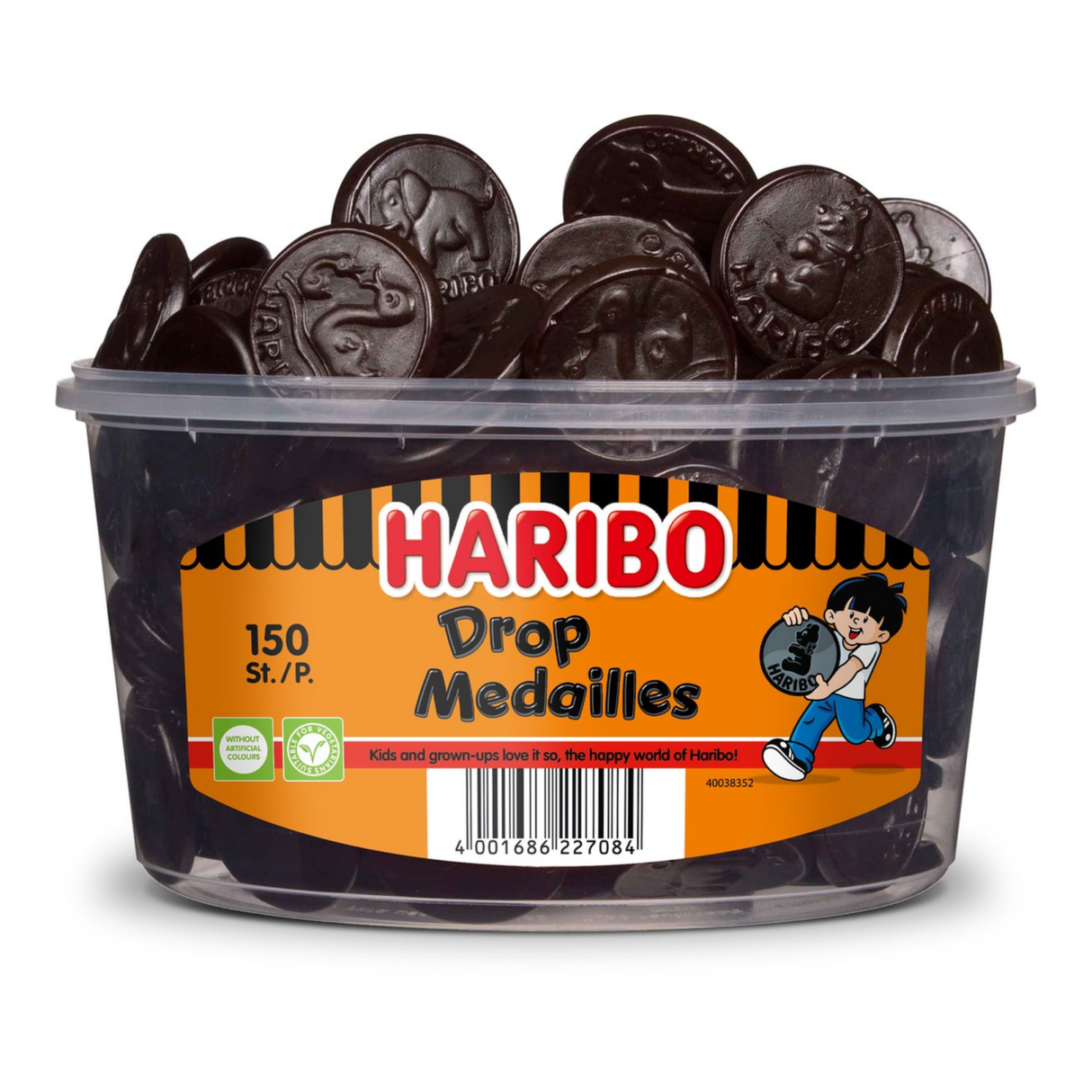 Haribo Lakritz-Medaille – Lakritz – 150 Stück Silo