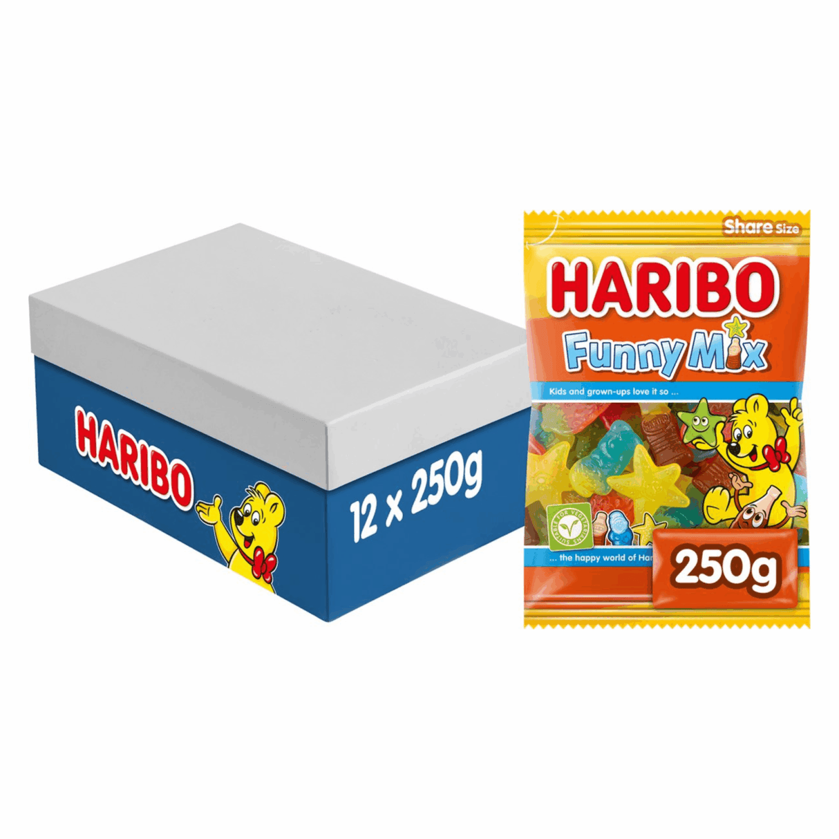 Haribo Lustiger Mixbeutel (12x 250gr)