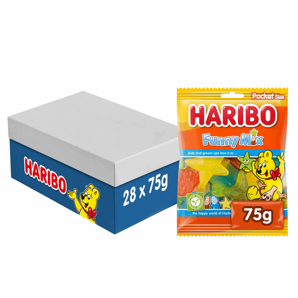 Haribo lustiger Mixbeutel (28x 75gr)